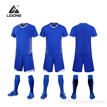 Squadre moq traspiranti MOQ Soccer Jersey Uniform Wholesale